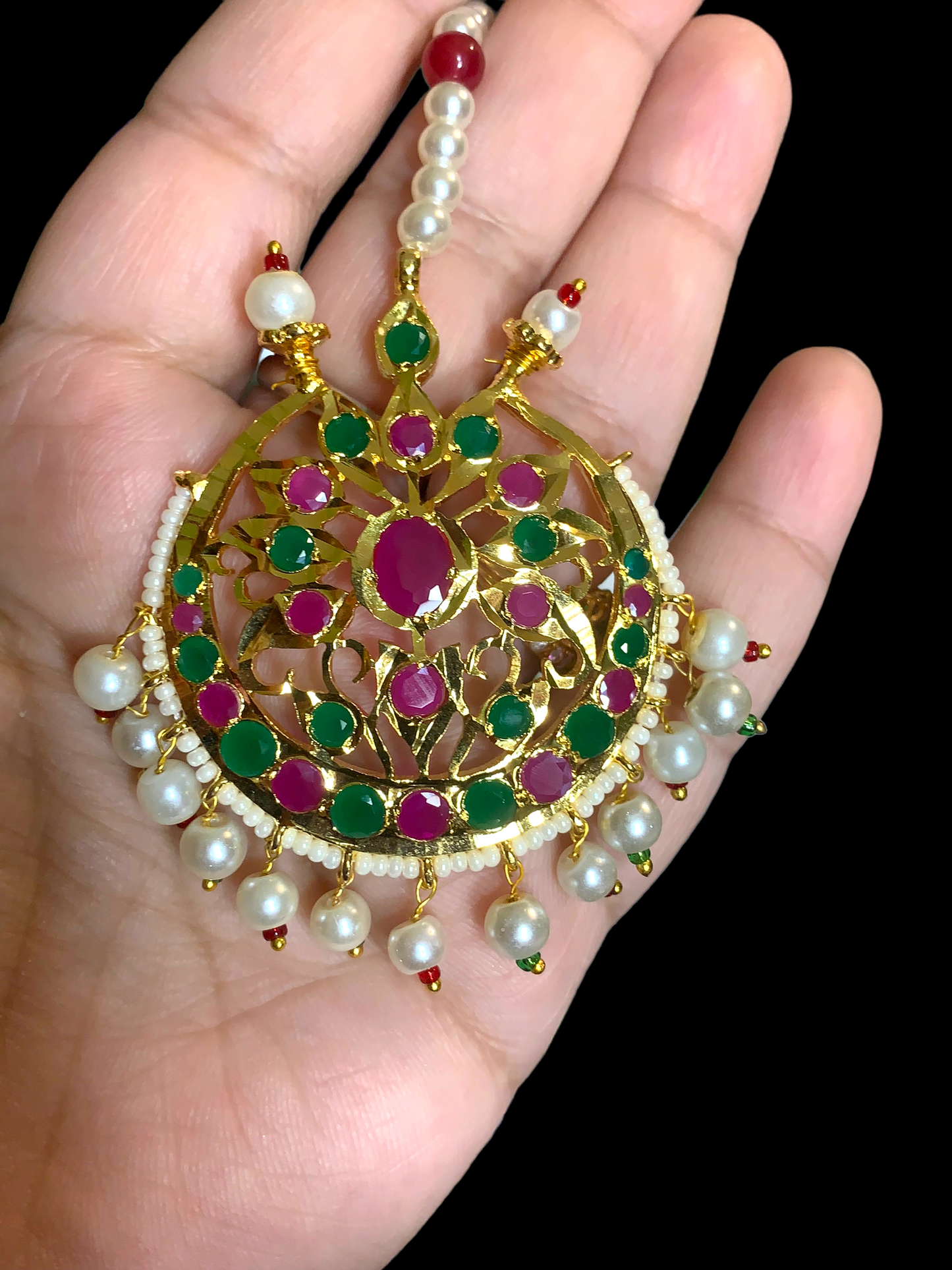 DJTK86 Koyal shell pearl tika ( READY TO SHIP )