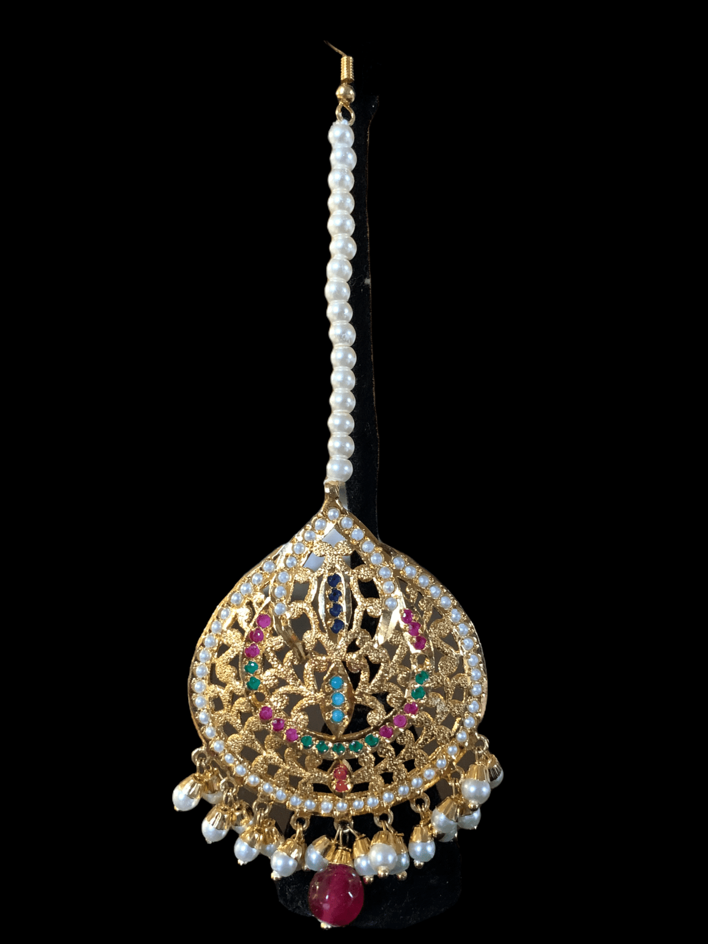 DJET2 navratan jhumka earrings tika ( READY TO SHIP )