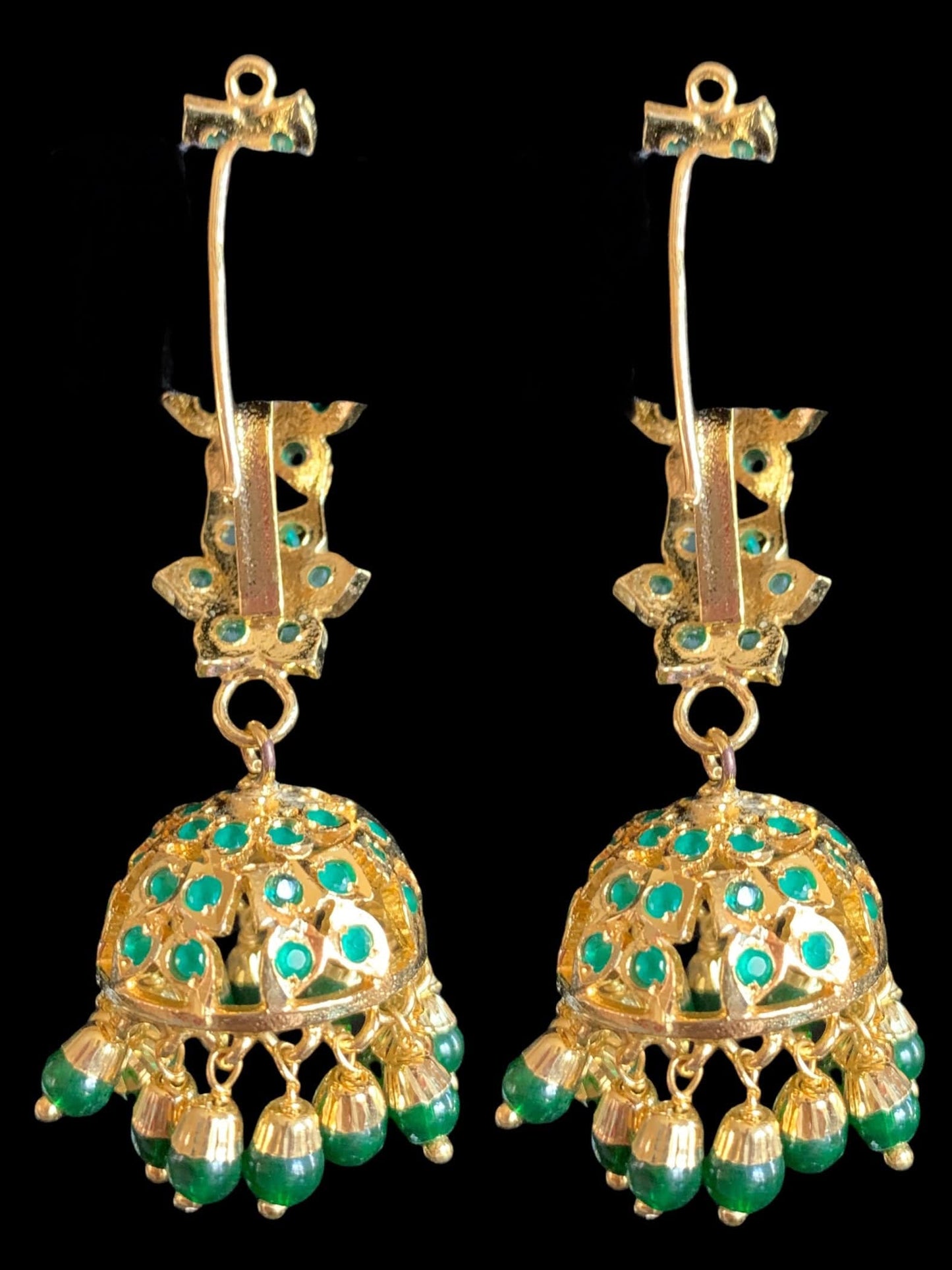 DER365 Ankita jhumka - green ( READY TO SHIP )