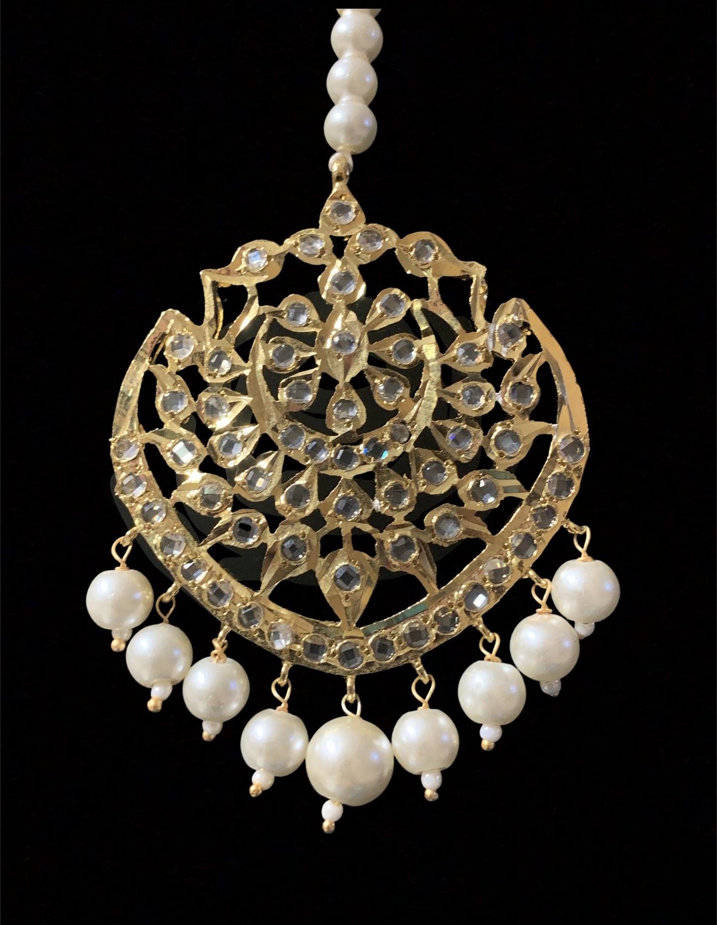 DJTK122 Shana tika / tikka In pearls ( READY TO SHIP )