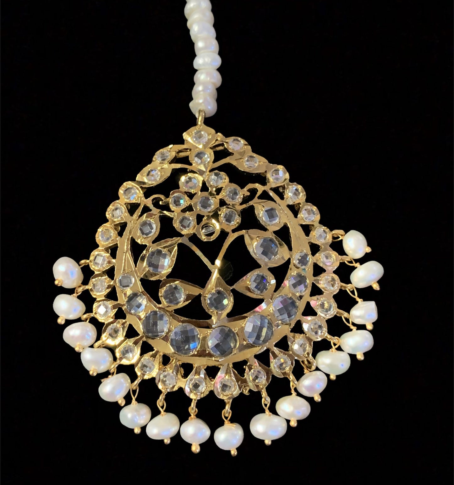 DJTK6 Zuha tika in fresh water pearls ( READY TO SHIP)