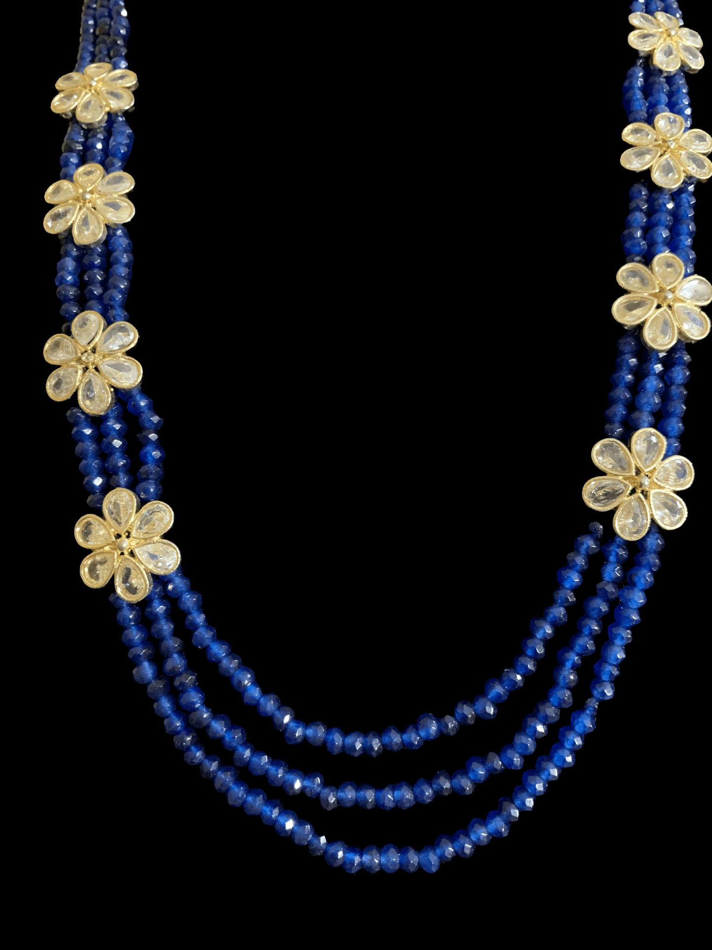LN5 Siya multipendant necklace - blue ( READY TO SHIP )