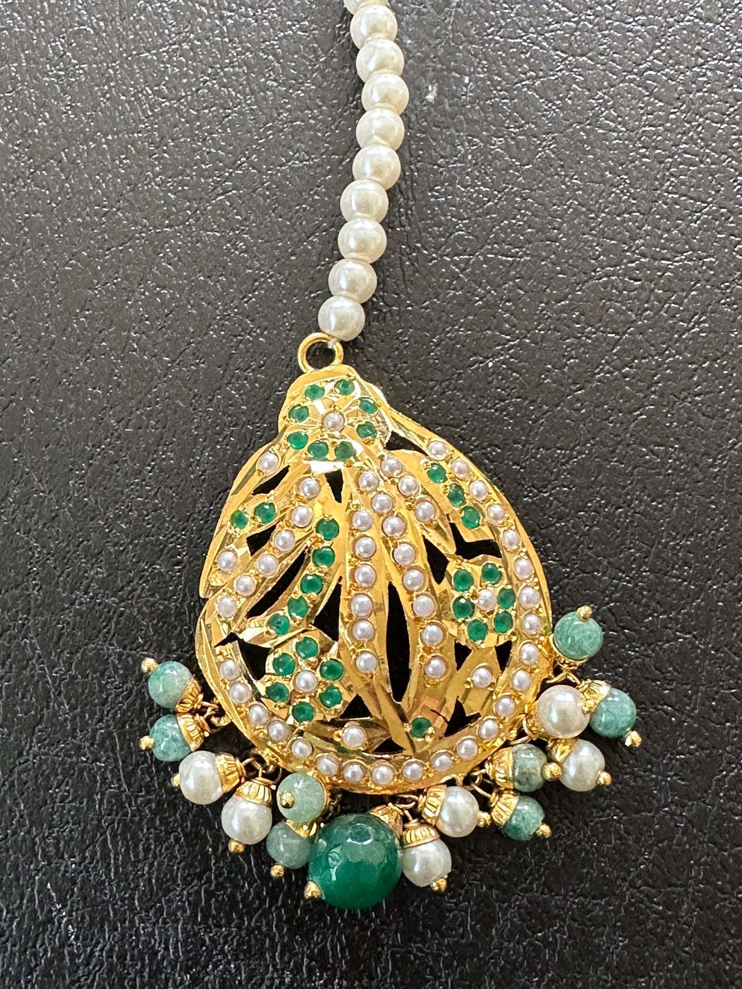 DJTK99 jadau tika in pearls ( READY TO SHIP)
