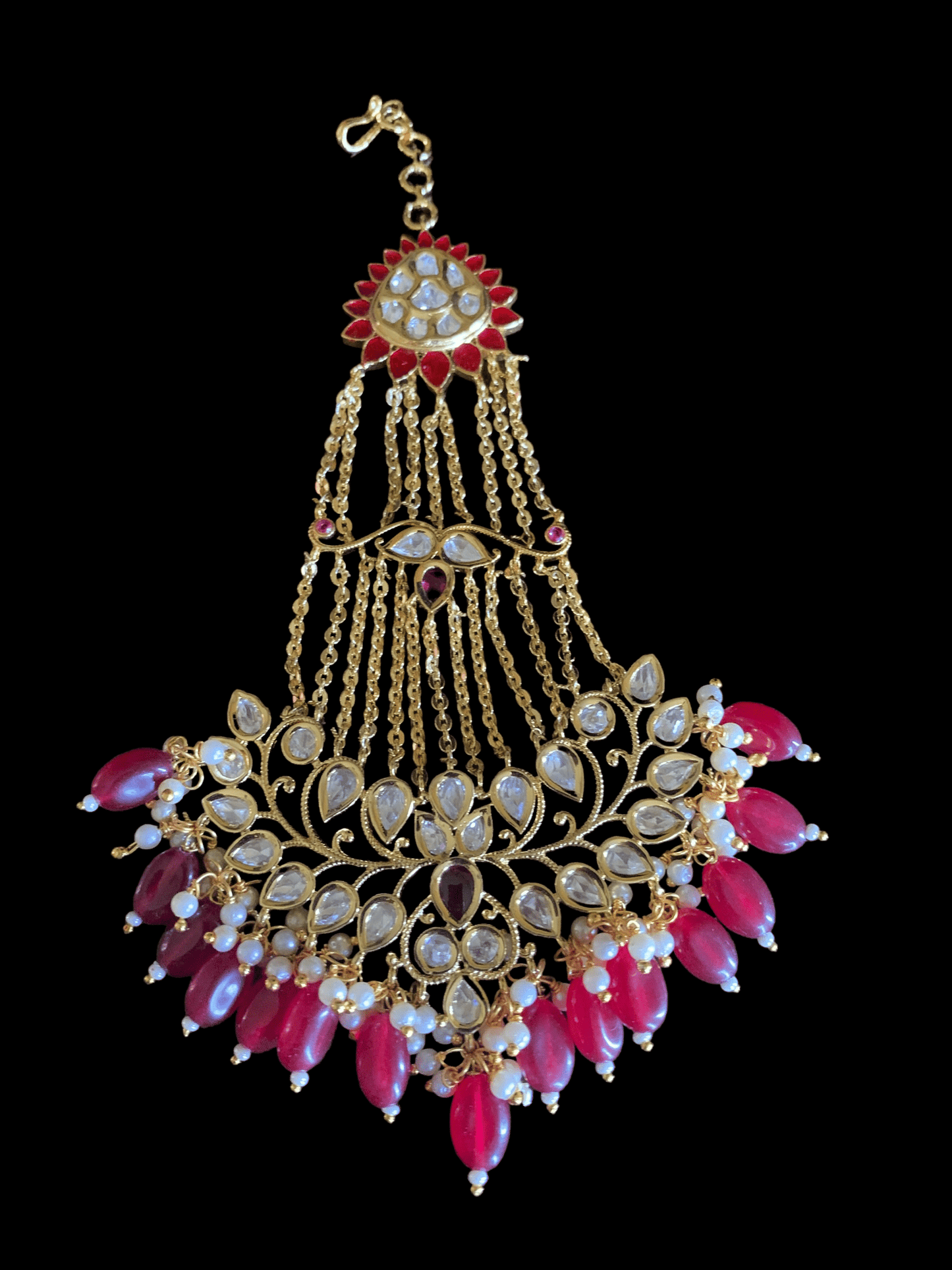 DJHR24 polki jhoomar - RUBY ( READY TO SHIP )