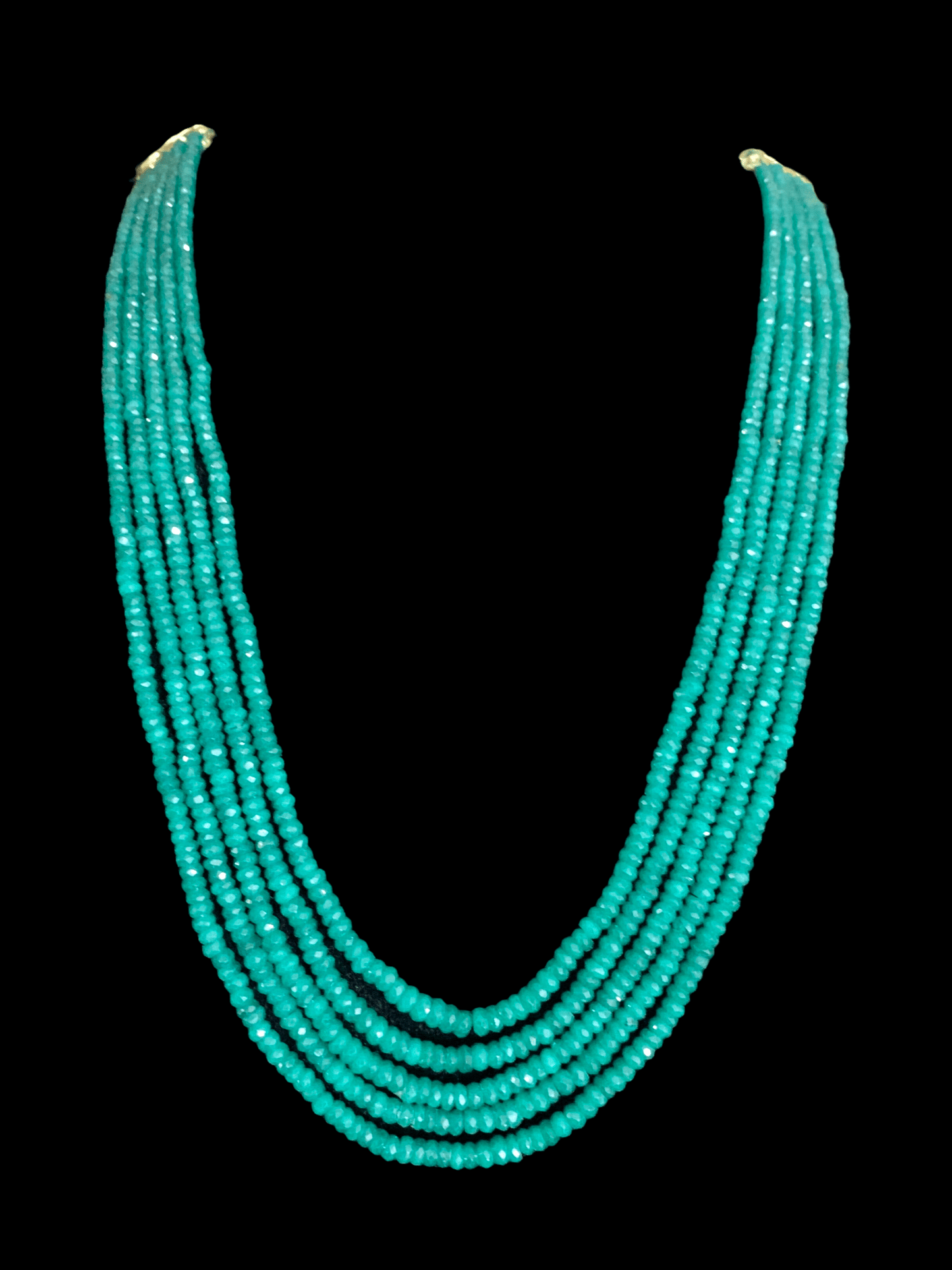 NS297 emerald bead necklace (READY TO SHIP)