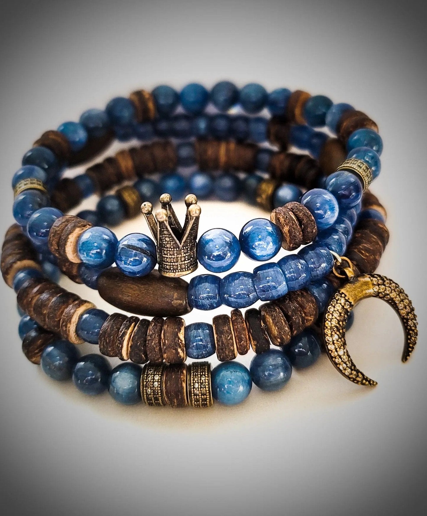Kyanite Bracelet Stacked set