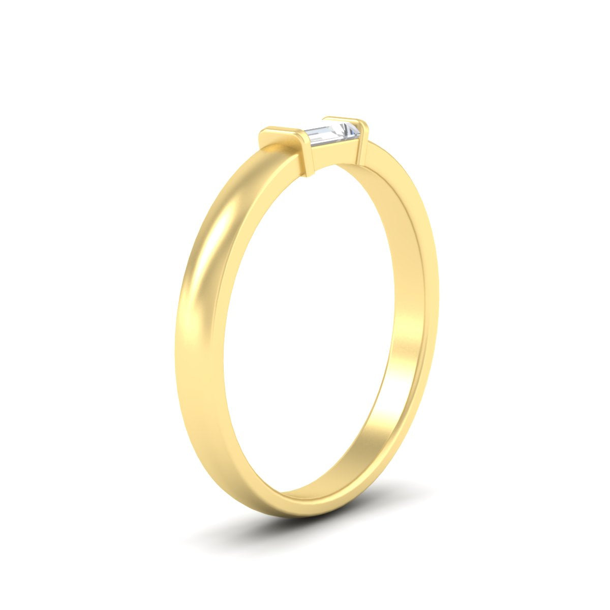 Mens Baguette Diamond Engagement Ring