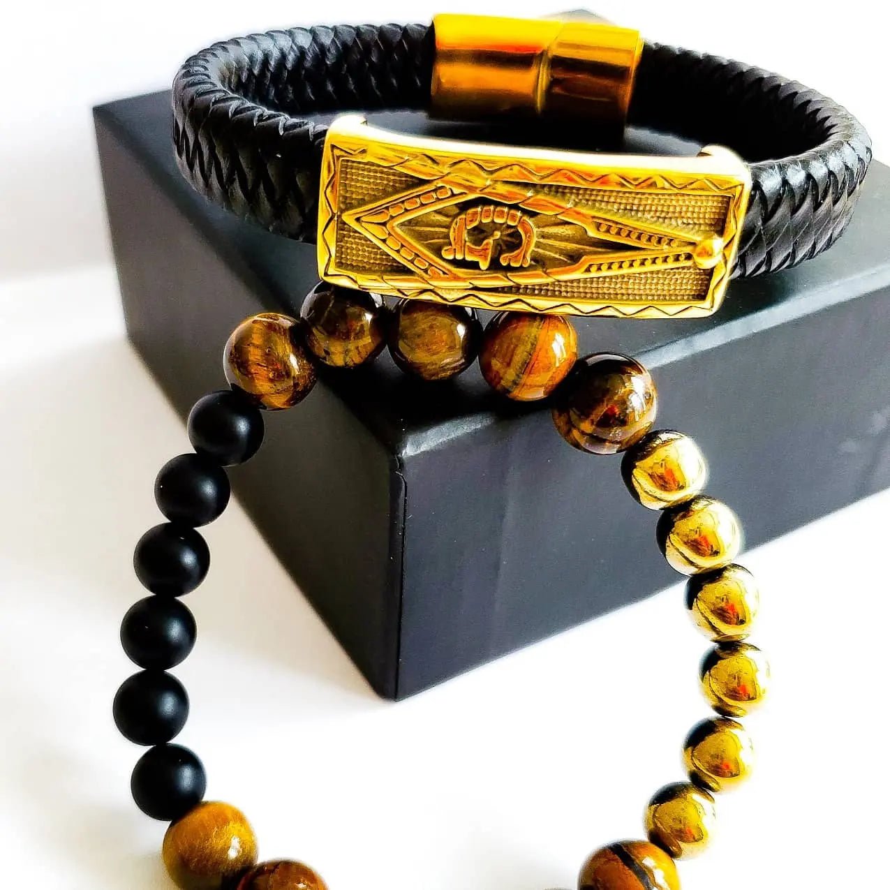 Men's "Motivated" Masonic Bracelet set