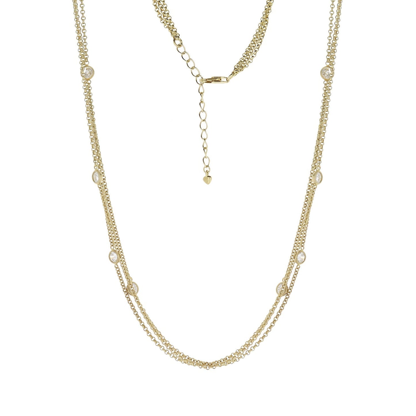 925 Triple Chain Necklace