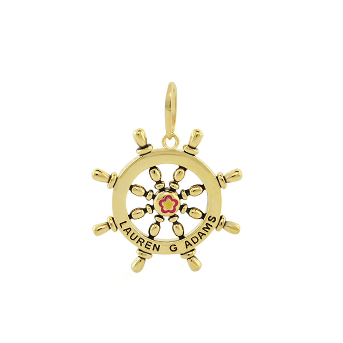 Eau Ship Wheel Pendant