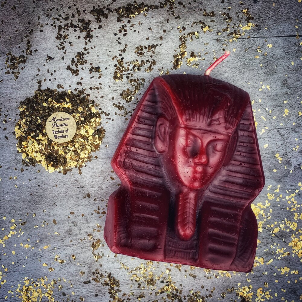 Beeswax Egyptian King Spell Candle - Power, Magnetism & Pharaoh Magic