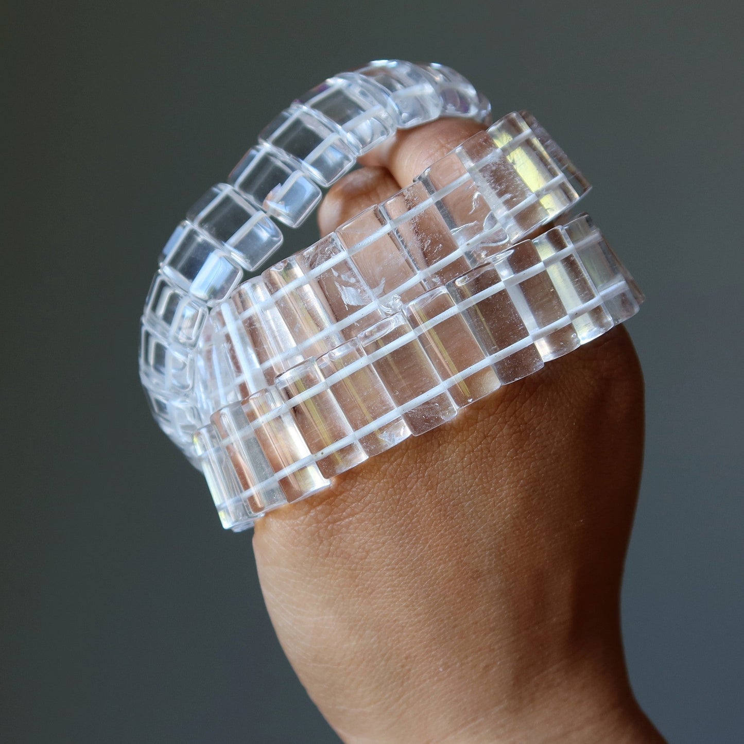 Clear Quartz Bracelet Mighty Healing Rectangles