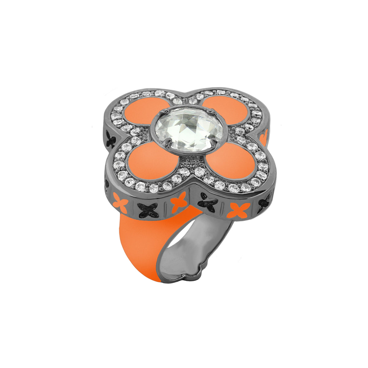 Floral Knight Cocktail Ring