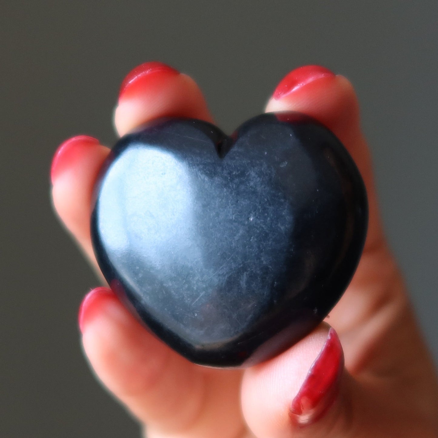 Shungite Heart of Stone Love Protection Crystal