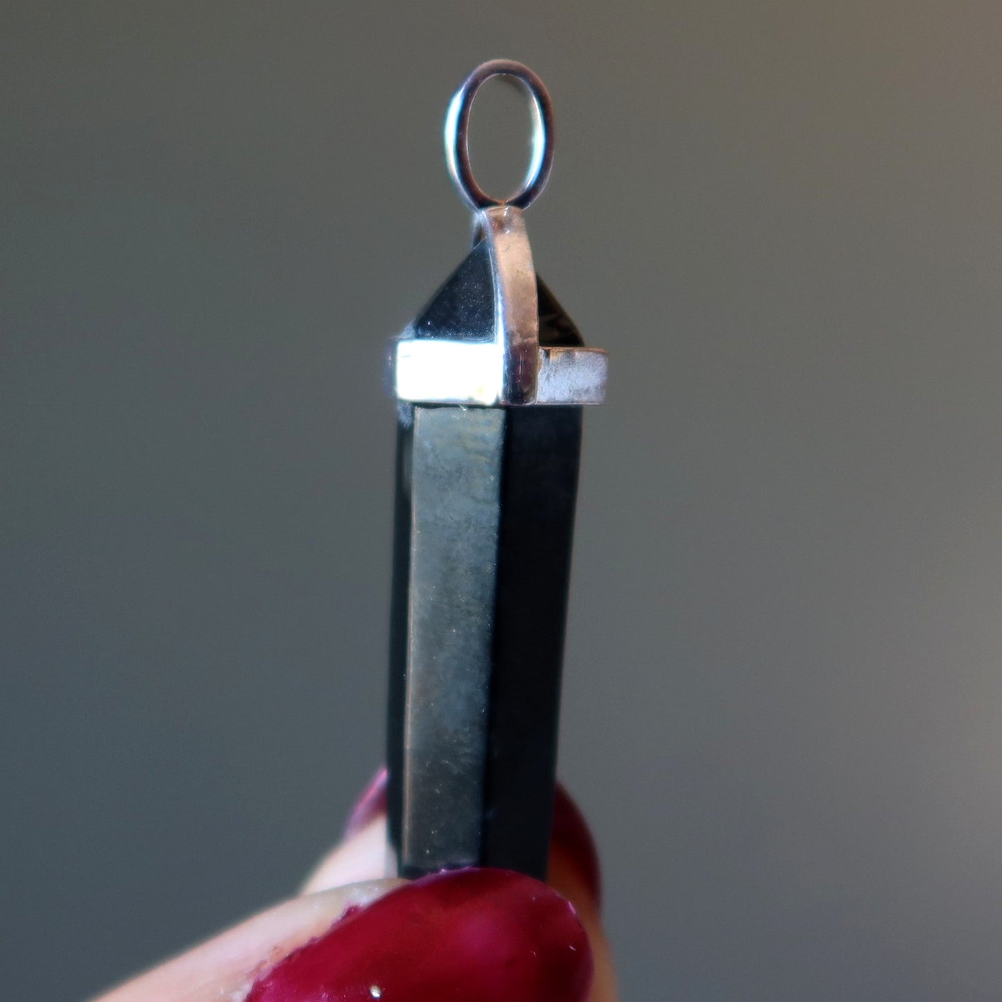 Shungite Pendant Point My Personal Guardian Silver