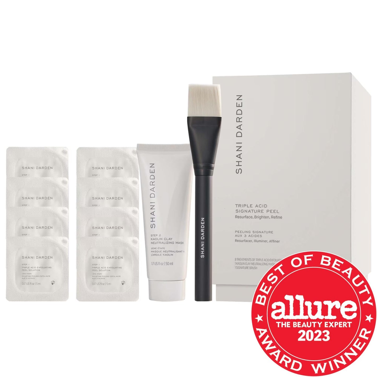 Triple Acid Signature Peel by Shani Darden - Chemical Exfoliant for Brighter Skin, Vegan & Cruelty-Free