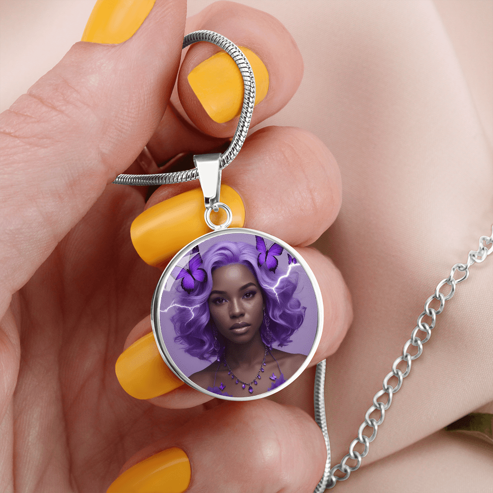 Warrior Strong Woman Pendant Necklace