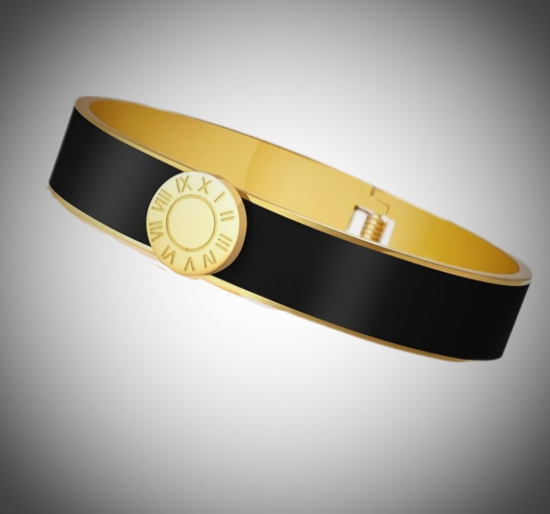 Women's Onyx and Gold Hematite Set