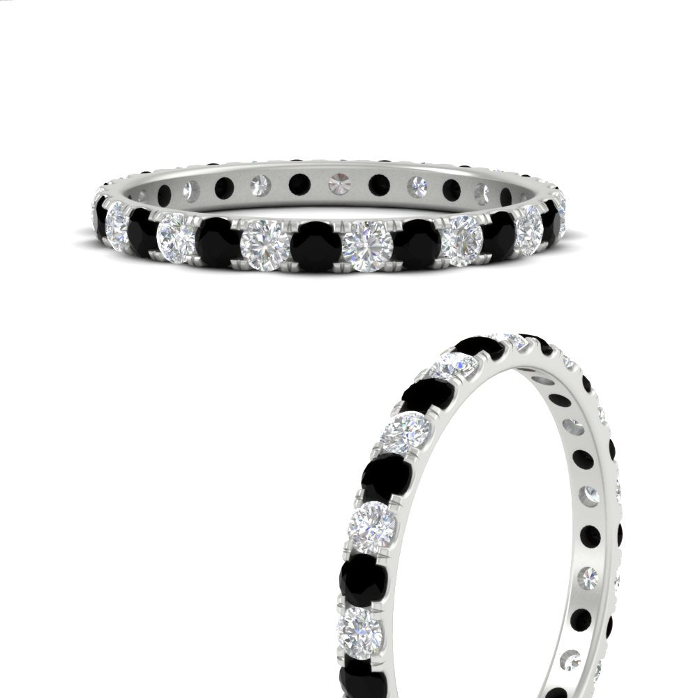 0.75 Ct. Round Cut Diamond Eternity Prong Wedding Band