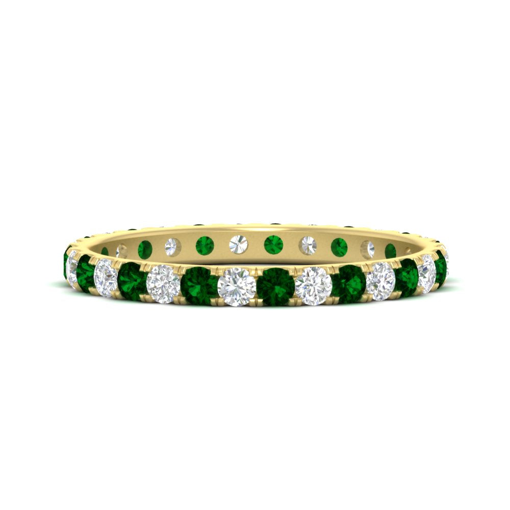 0.75 Ct. Round Cut Diamond Eternity Prong Wedding Band