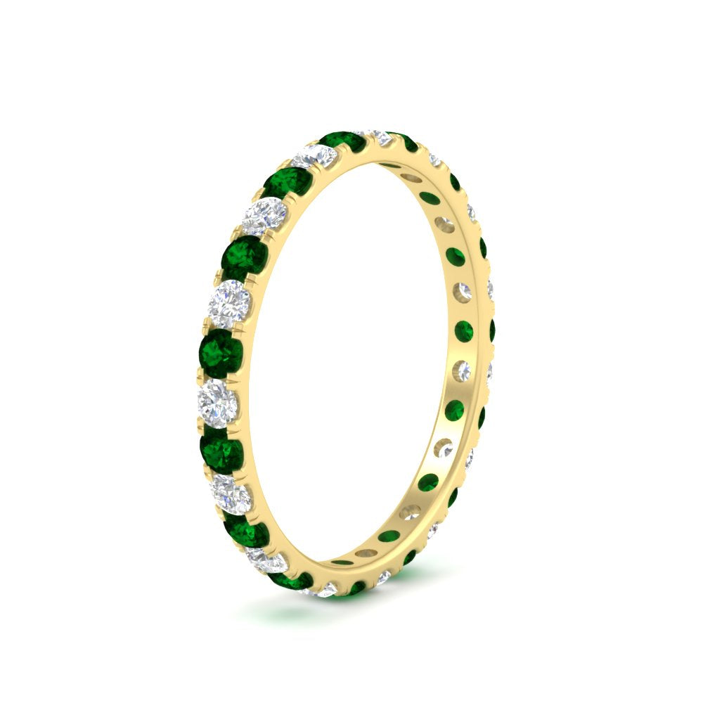 0.75 Ct. Round Cut Diamond Eternity Prong Wedding Band