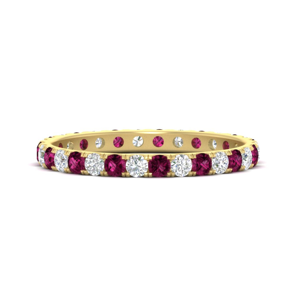 0.75 Ct. Round Cut Diamond Eternity Prong Wedding Band