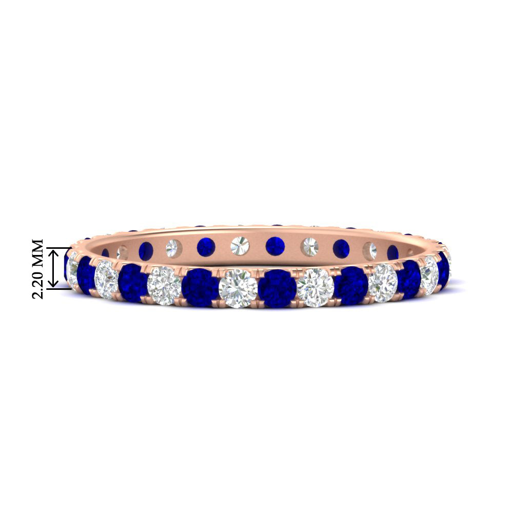 0.75 Ct. Round Cut Diamond Eternity Prong Wedding Band