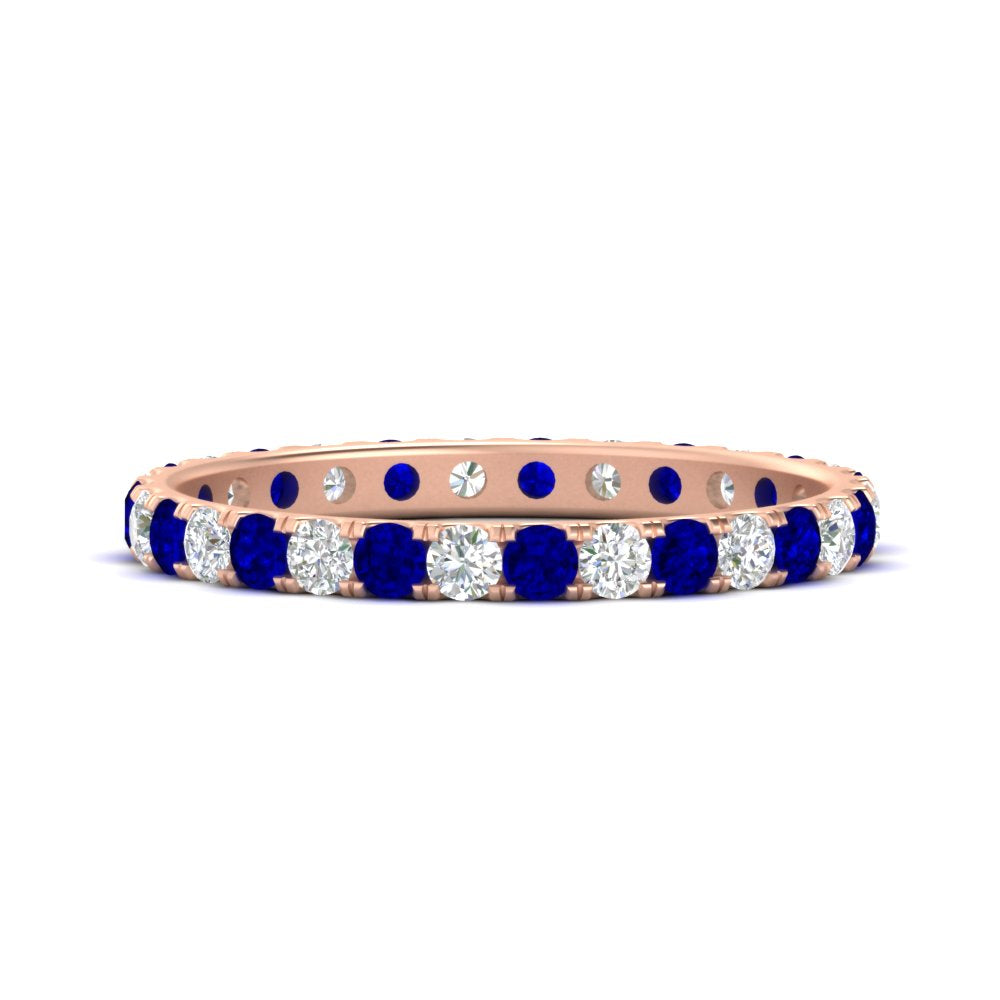0.75 Ct. Round Cut Diamond Eternity Prong Wedding Band