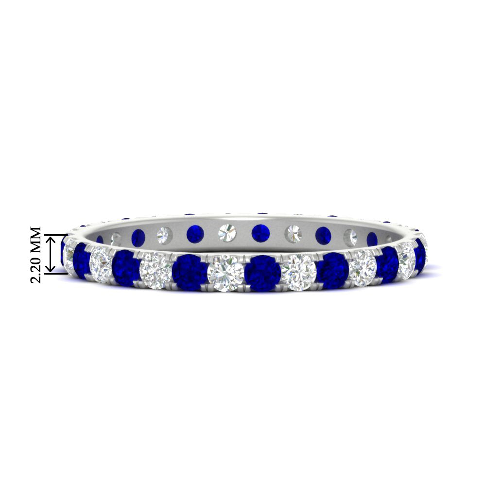 0.75 Ct. Round Cut Diamond Eternity Prong Wedding Band