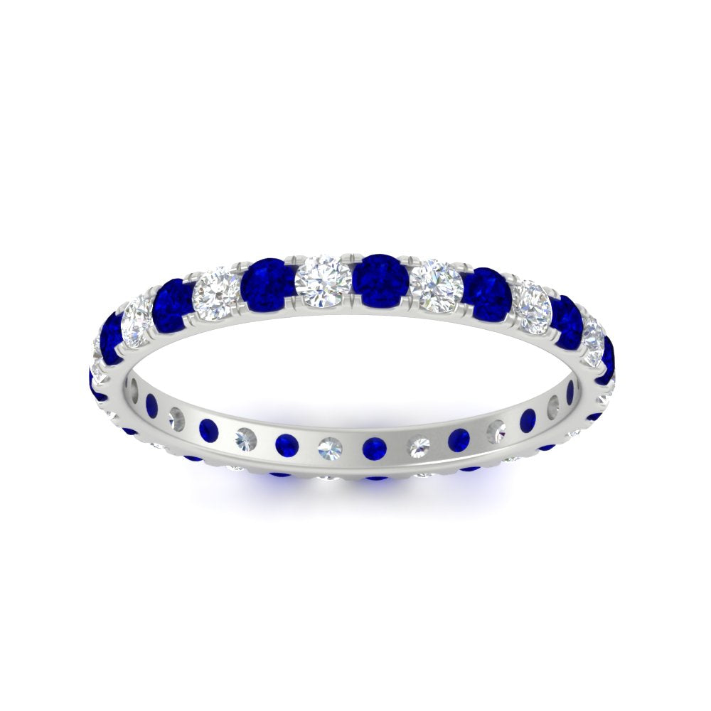 0.75 Ct. Round Cut Diamond Eternity Prong Wedding Band