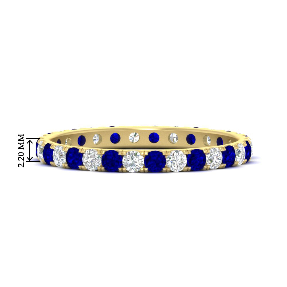 0.75 Ct. Round Cut Diamond Eternity Prong Wedding Band