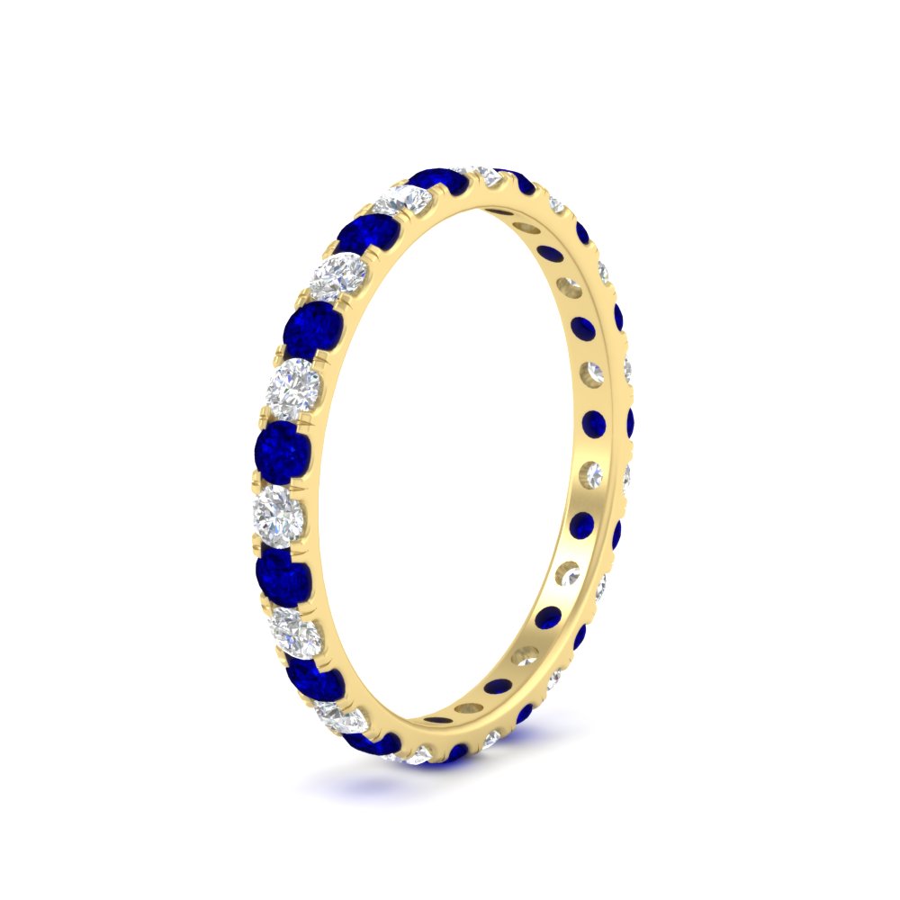 0.75 Ct. Round Cut Diamond Eternity Prong Wedding Band