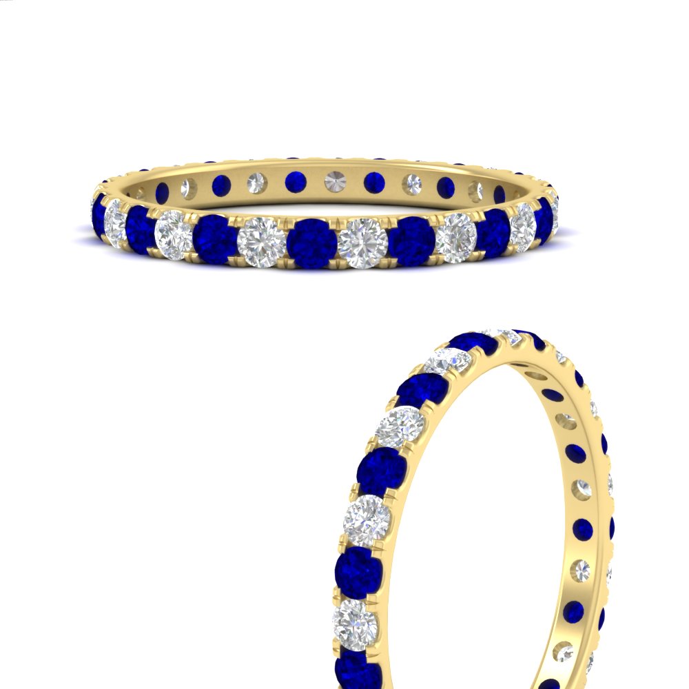 0.75 Ct. Round Cut Diamond Eternity Prong Wedding Band