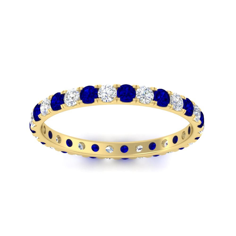 0.75 Ct. Round Cut Diamond Eternity Prong Wedding Band