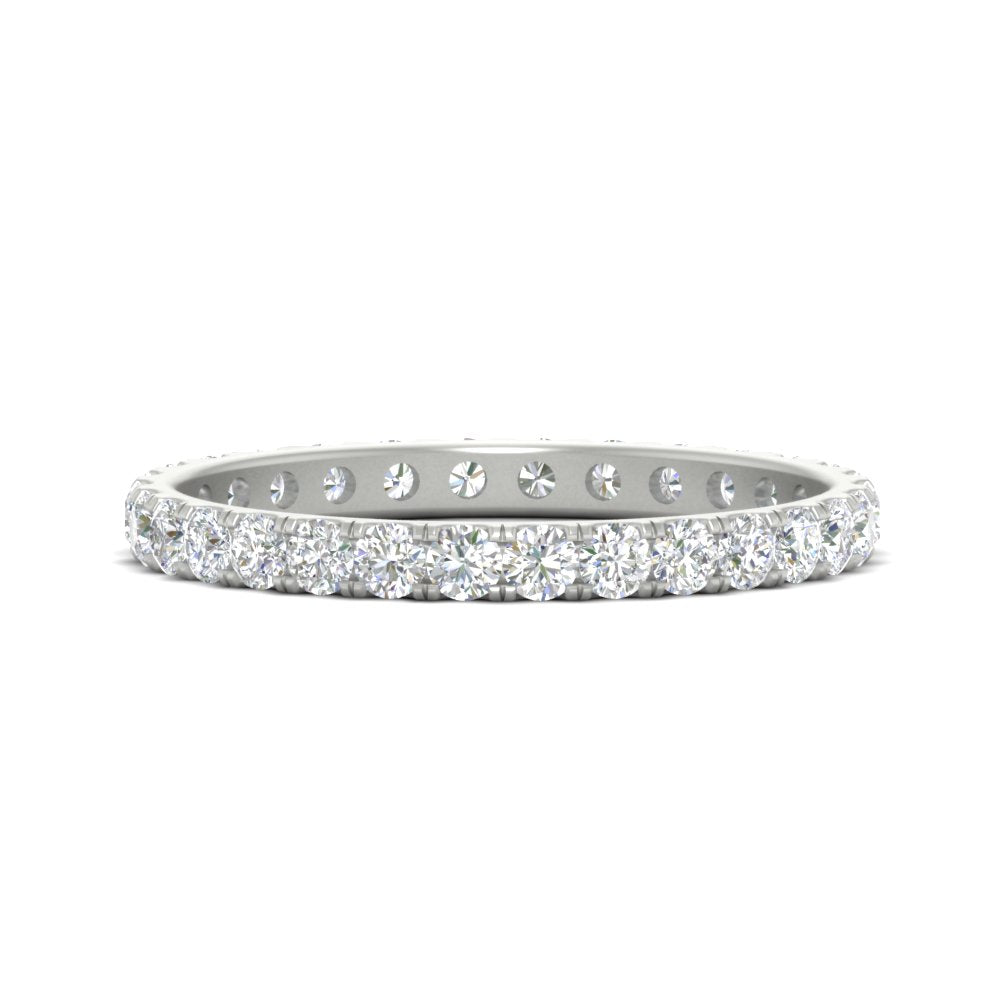 0.75 Ct. Round Cut Diamond Eternity Prong Wedding Band