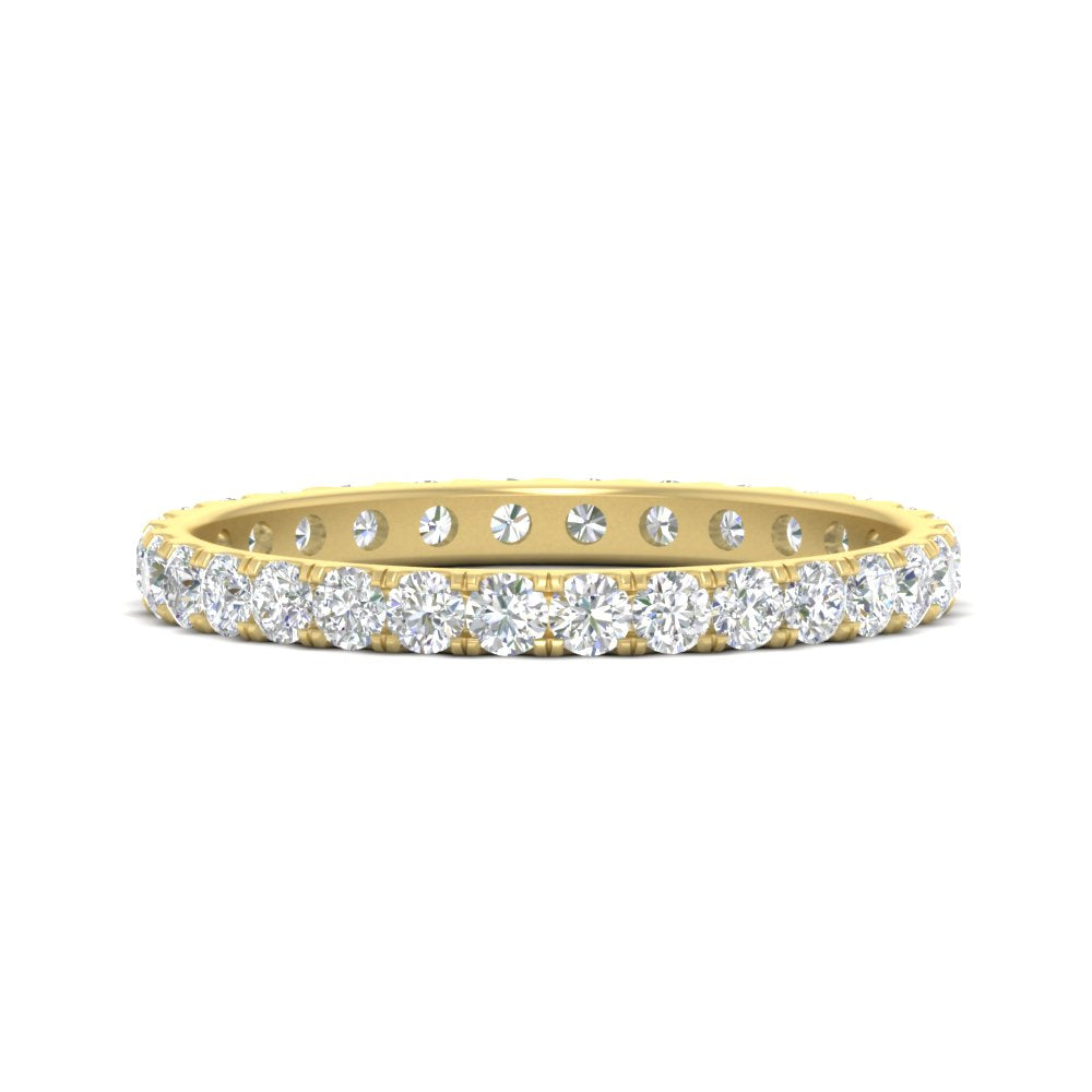 0.75 Ct. Round Cut Diamond Eternity Prong Wedding Band