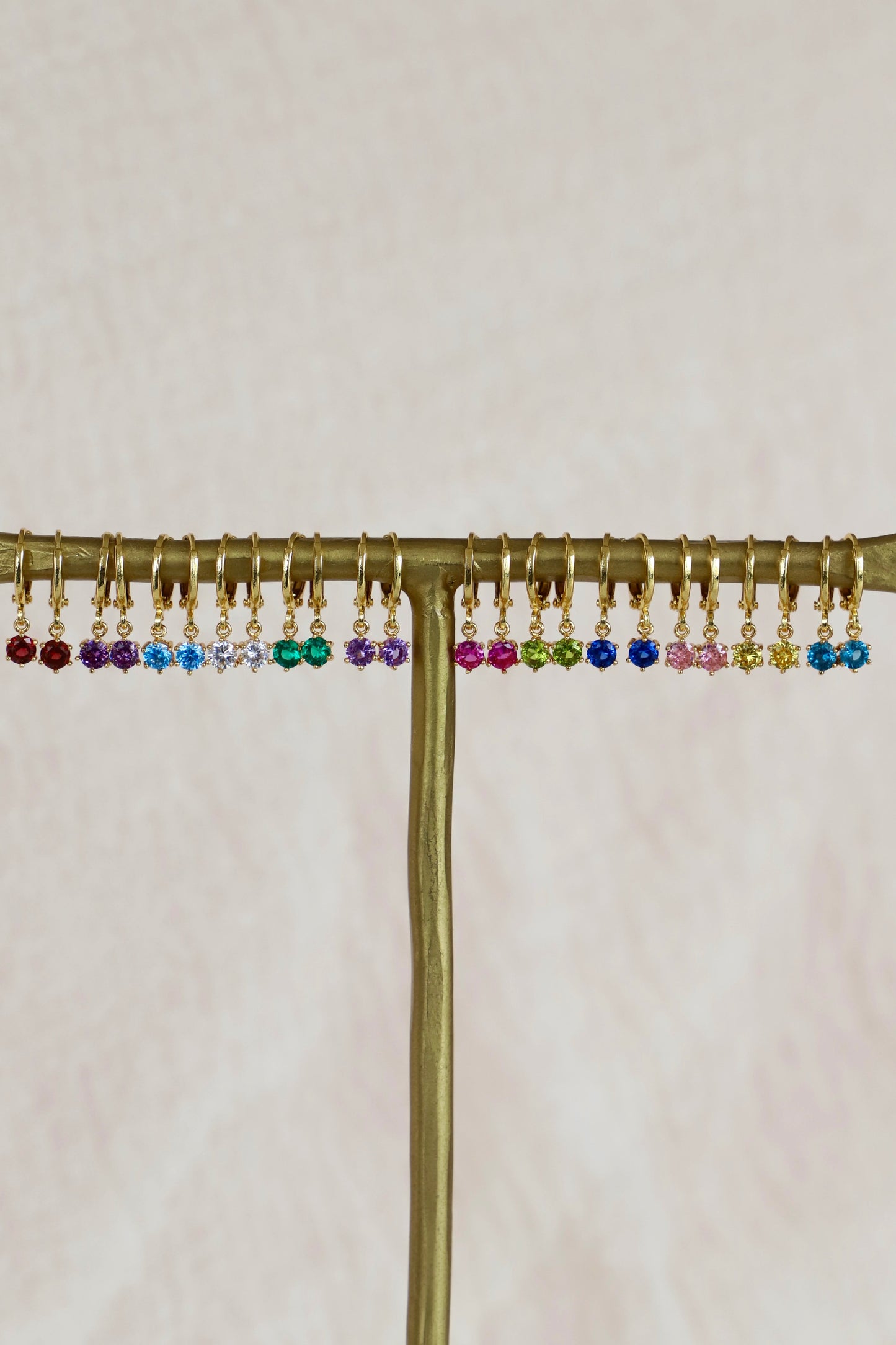 ROUND BIRTHSTONE HUGGIES