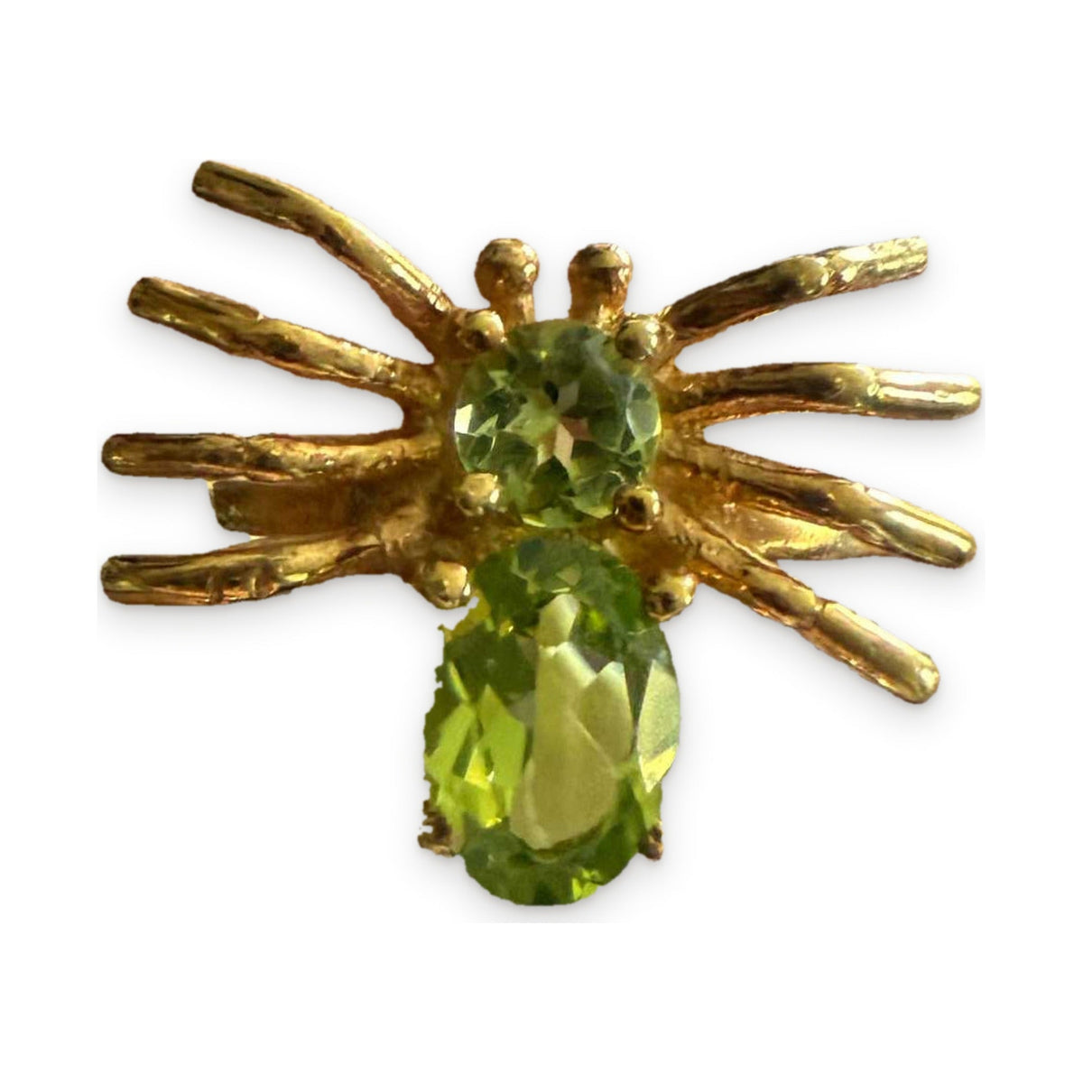 Gemstone Spider Ring in Sterling Silver or Gold Vermeil