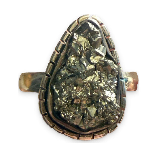 Rough Pyrite Ring | Sterling Silver