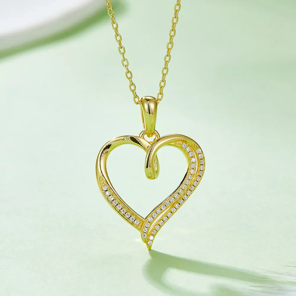 Sparkala™ 925 Sterling Silver Heart Shape Necklace