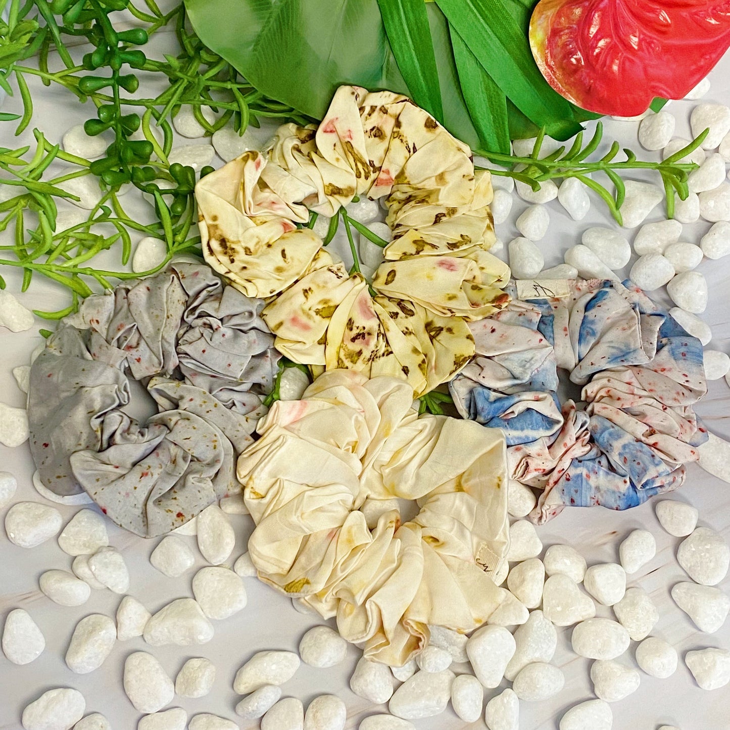 Sustainable Natural Dye Art Hair Scrunch