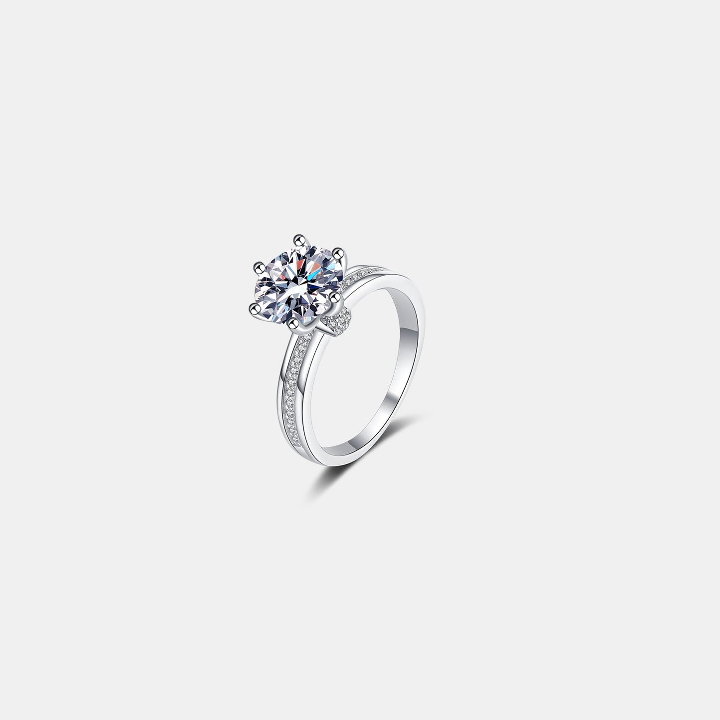 3 Carat Brilliant Round Cut Sparkala™ Pure Sterling Silver Ring