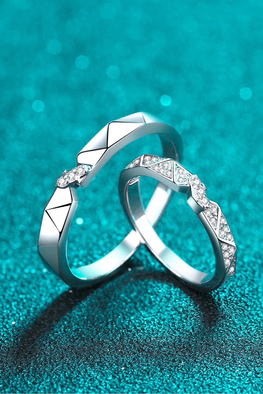 Sparkala™ Minimalist Rhodium-Plated Ring Set