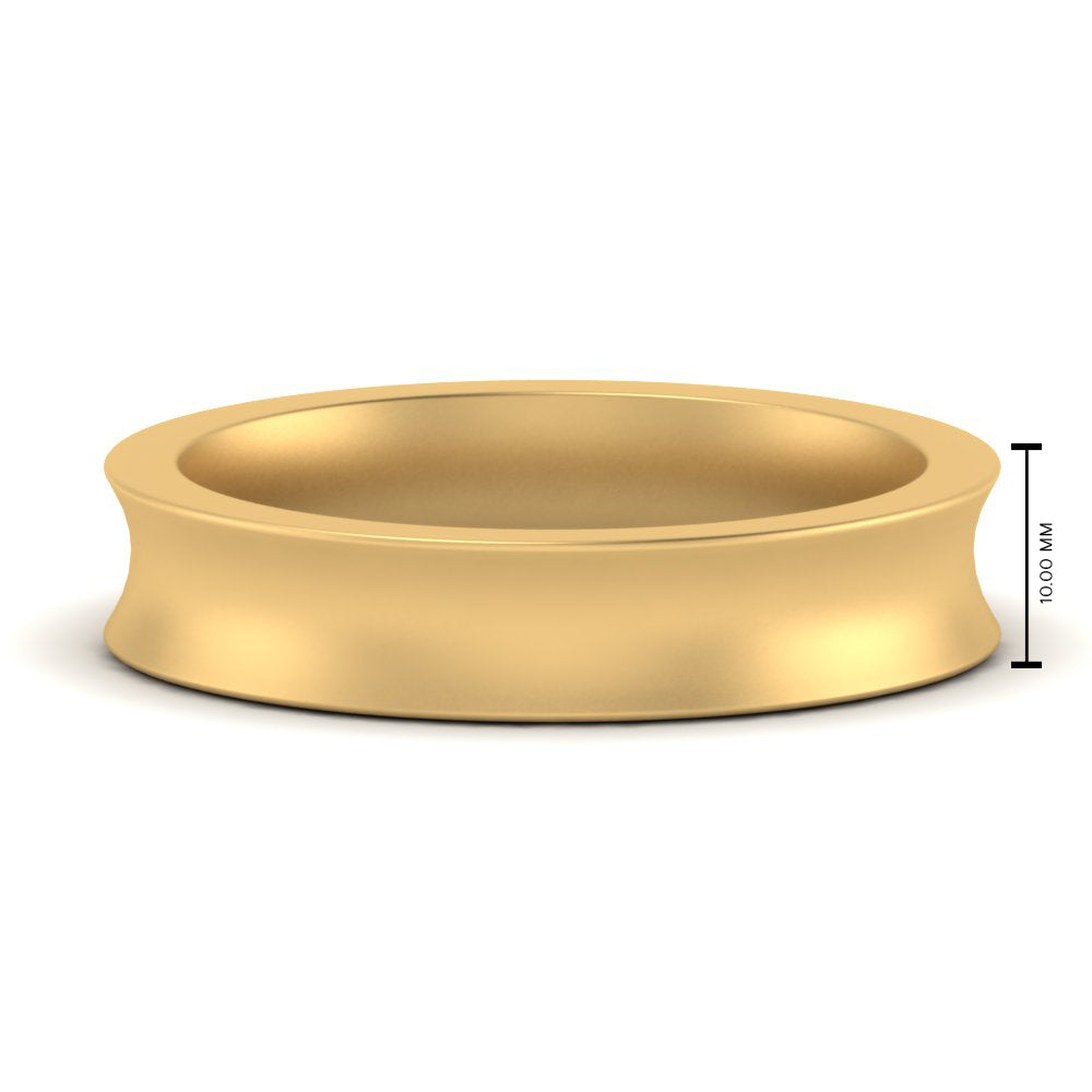 4 mm Comfort Fit Concave Mens Band