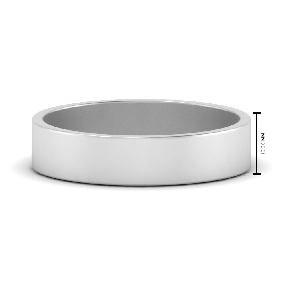 5 mm Flat Gold Wedding Band