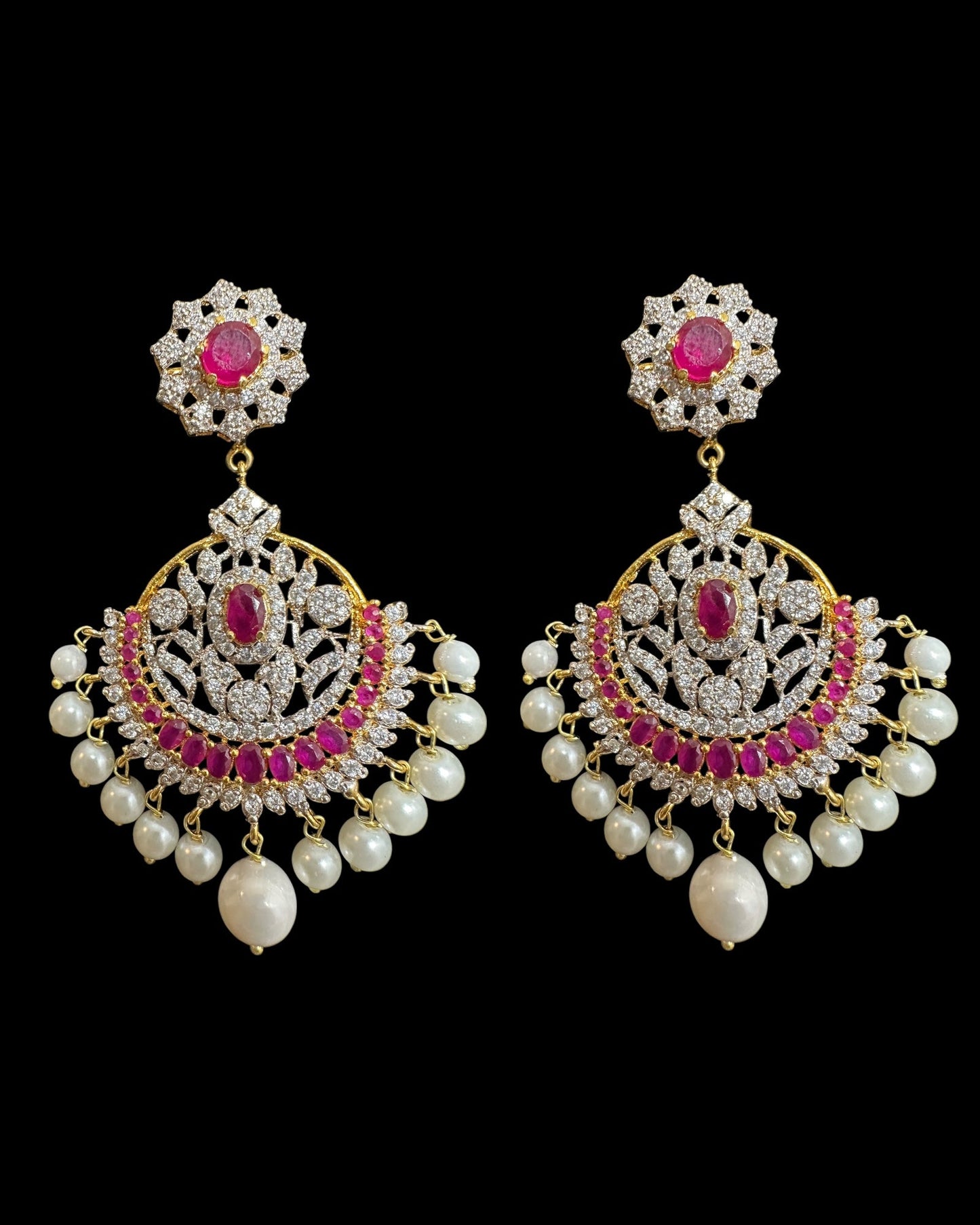 BR492 AMITA bridal set in ruby ( READY TO SHIP )