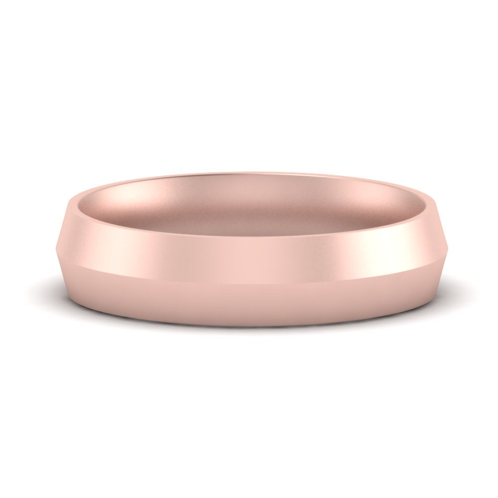 4 mm Comfort Fit Knife Edge Mens Band