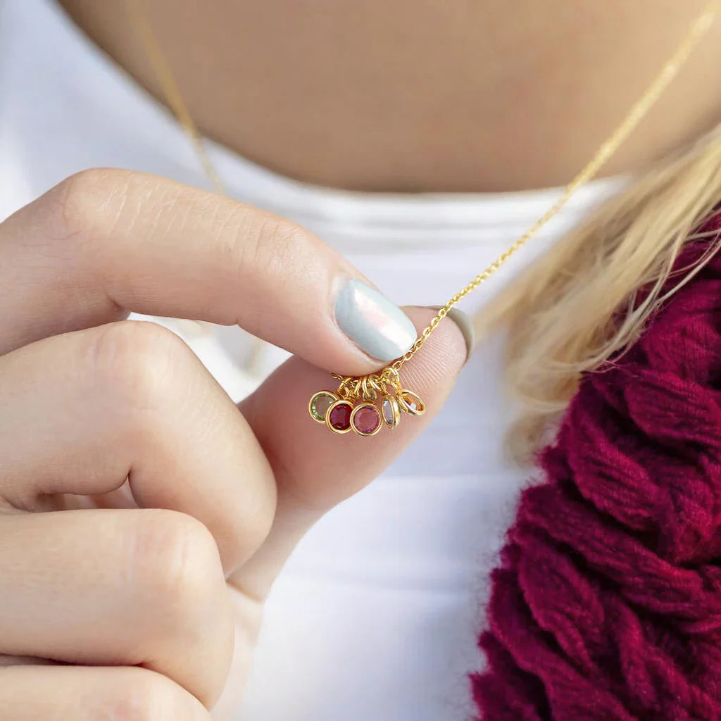 Gold Birthstone Necklace – Swarovski Crystals on 18" Gold Filled Chain