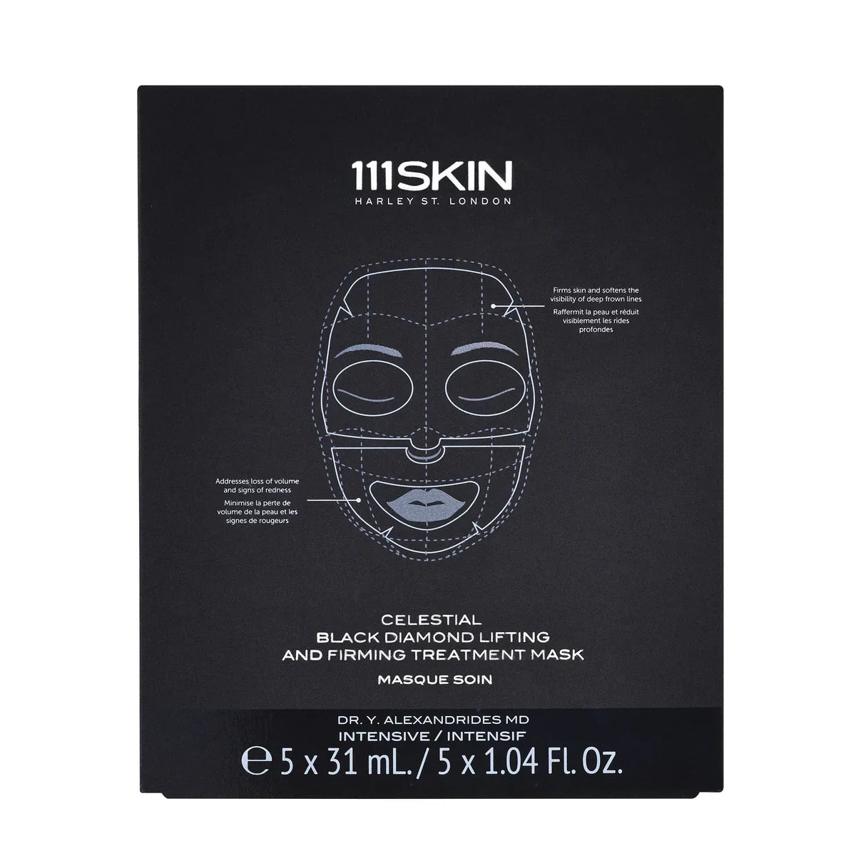 111SKIN Celestial Black Diamond Lifting and Firming Treatment Mask Box