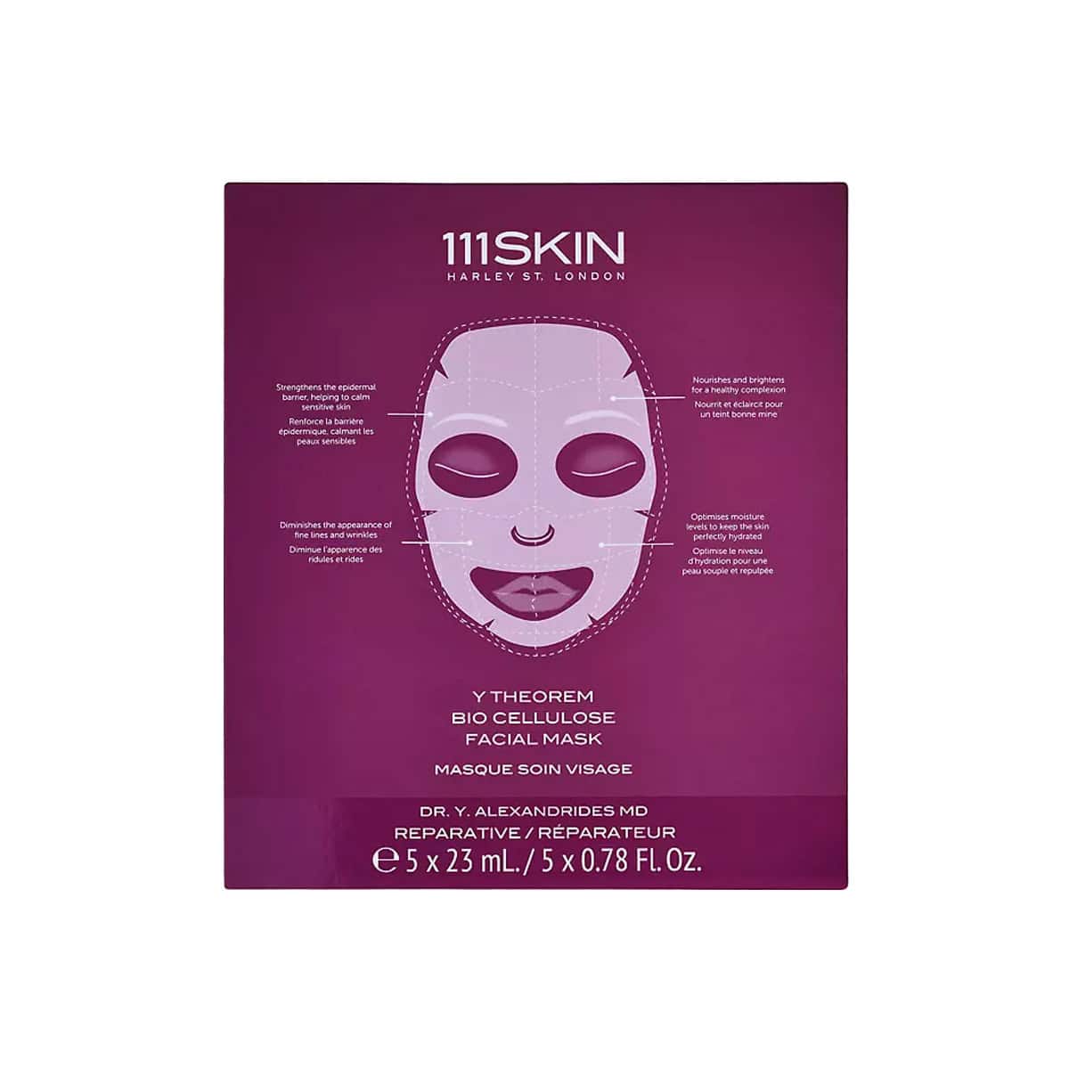 111SKIN Y Theorem Bio Cellulose Facial Mask Box